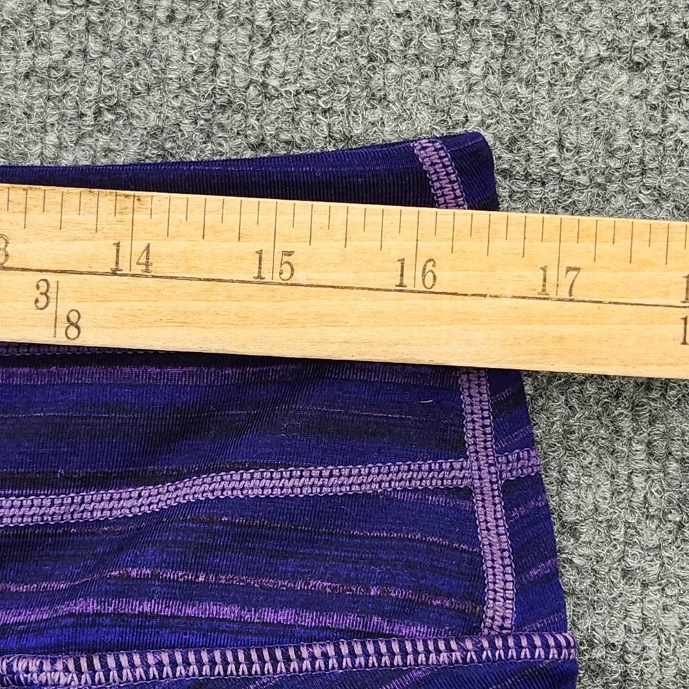 ATHLETA women's SKORT skirt‎ Relay Striped PURPLE golf tennis pickleball Size L